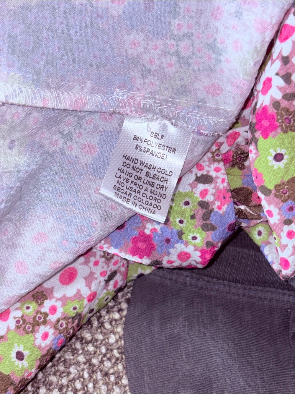 easel Floral Ruffle Mini Dress NWOT - Picture 7 of 7